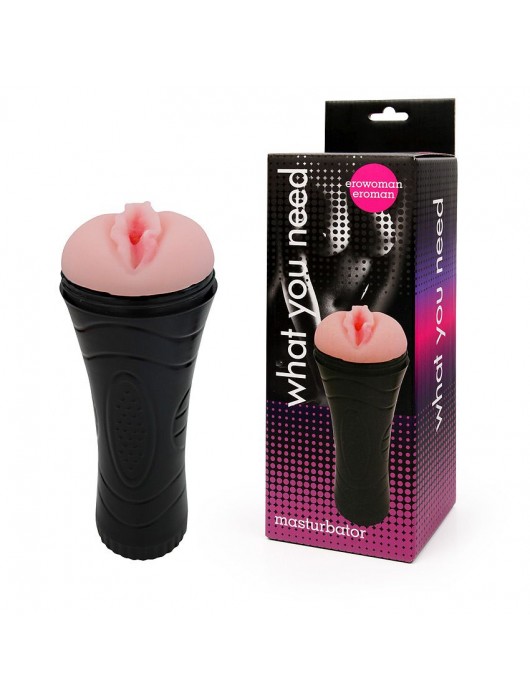 Мастурбатор-вагина в черной тубе без вибрации - 24 см. - Erowoman-Eroman - в Ростове-на-Дону купить с доставкой