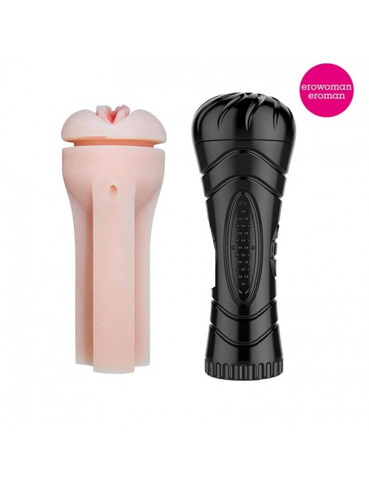 Мастурбатор-вагина в черной тубе без вибрации - 24 см. - Erowoman-Eroman - в Ростове-на-Дону купить с доставкой