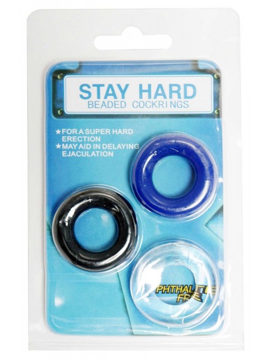 Набор из 3 эрекционных колец без рельефа - Boys of Toys - в Ростове-на-Дону купить с доставкой