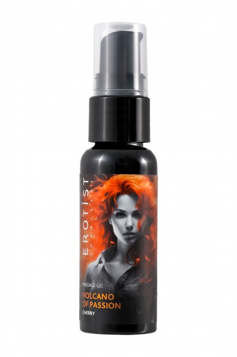 Гель с эффектом вибрации Volcano Of Passion со вкусом вишни - 25 мл. - Erotist Lubricants - купить с доставкой в Ростове-на-Дону