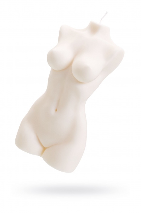 Белая интерьерная свеча в форме женского торса - 850 гр. - Pecado - купить с доставкой в Ростове-на-Дону