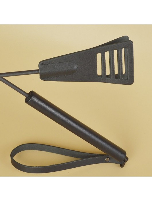 Черный кожаный стек «Сириус» - 60 см. - Sitabella - купить с доставкой в Ростове-на-Дону