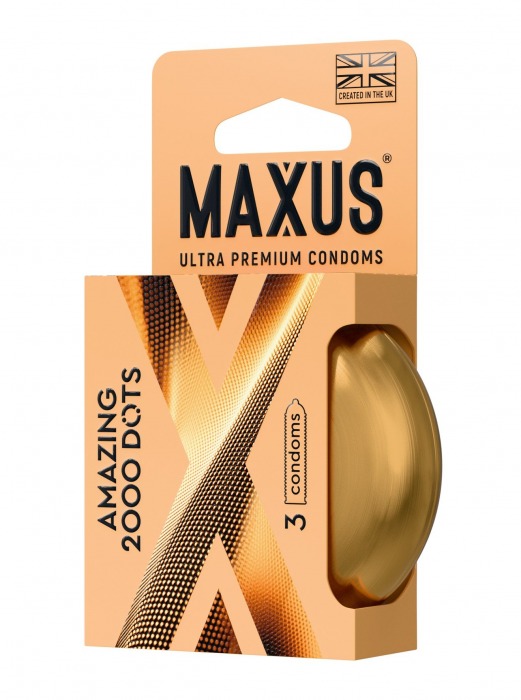 Точечные презервативы MAXUS 2000 Amazing Dots с железным кейсом - 3 шт. - Maxus - купить с доставкой в Ростове-на-Дону