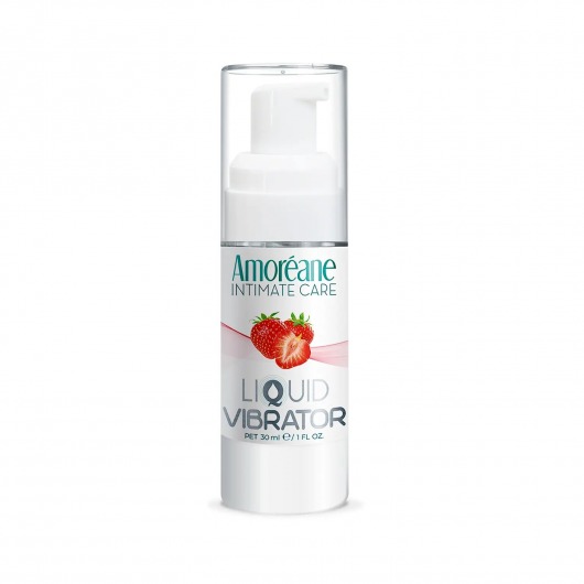 Жидкий вибратор со вкусом клубники Amoreane Strawberry - 30 мл. - Amoreane - купить с доставкой в Ростове-на-Дону