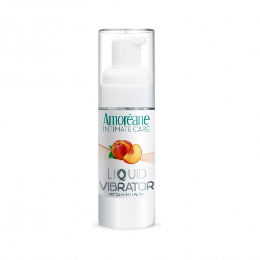 Жидкий вибратор со вкусом персика Amoreane Peach - 30 мл. - Amoreane - купить с доставкой в Ростове-на-Дону