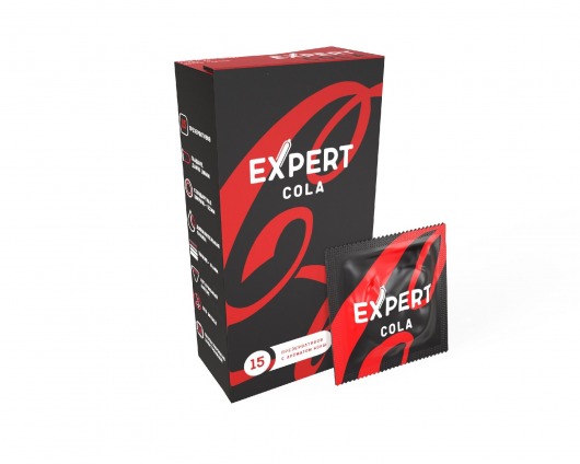 Презервативы с ароматом колы Expert Cola - 15 шт. - Expert - купить с доставкой в Ростове-на-Дону
