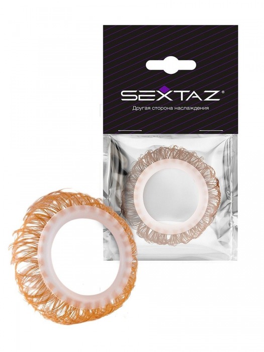 Эрекционное кольцо с бежевыми «ресничками» - Sextaz - в Ростове-на-Дону купить с доставкой