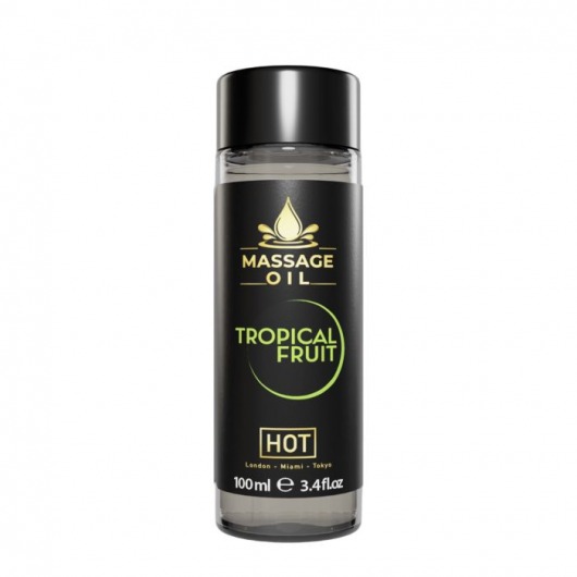 Массажное масло c ароматом тропических фруктов Massage Oil - 100 мл. - HOT - купить с доставкой в Ростове-на-Дону