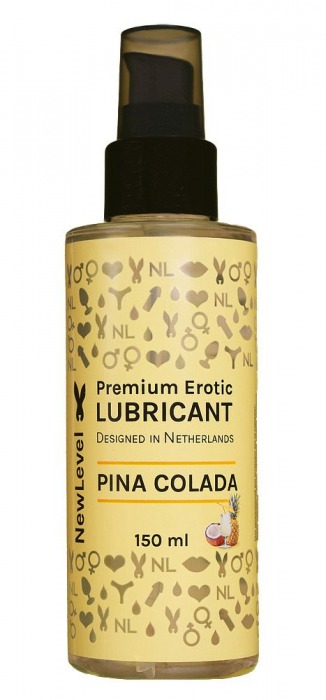 Ароматизированный лубрикант на водной основе NewLevel Pina Colada - 150 мл. - NewLevel - купить с доставкой в Ростове-на-Дону