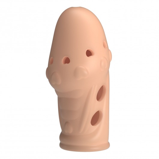 Телесная насадка на пенис Booker - 8 см. - Baile - в Ростове-на-Дону купить с доставкой