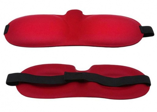 Красная глухая маска на резинке - Sitabella - купить с доставкой в Ростове-на-Дону