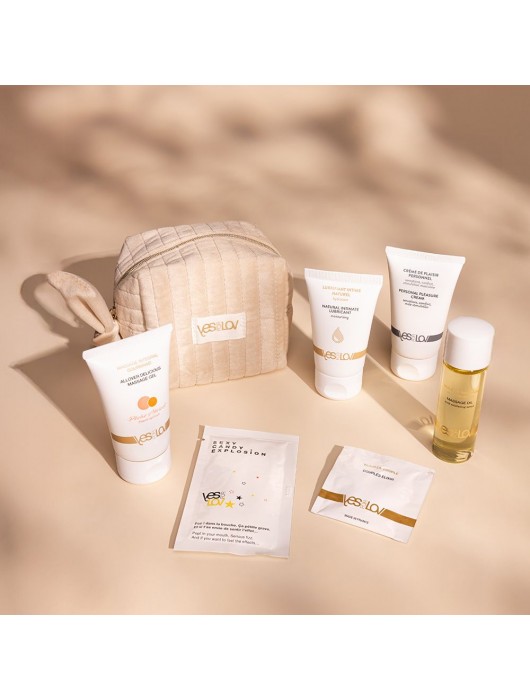 Набор YESforLOV La Trousse Enchantée в бежевой косметичке - YESforLOV - купить с доставкой в Ростове-на-Дону