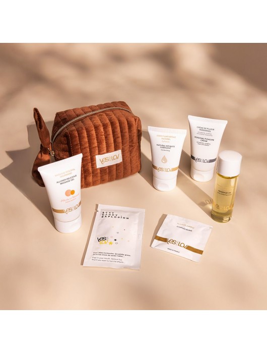 Набор YESforLOV La Trousse Enchantée в коричневой косметичке - YESforLOV - купить с доставкой в Ростове-на-Дону