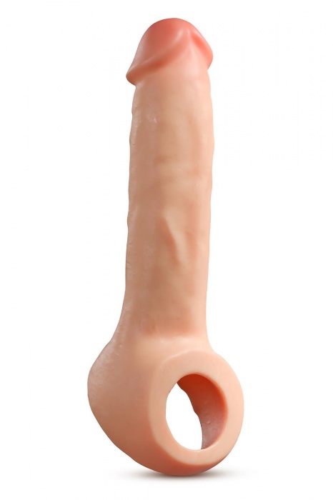 Телесная насадка-удлинитель Thrive 8.75 Inch Realistic Penis Extender Sleeve - 22,2 см. - Blush Novelties - в Ростове-на-Дону купить с доставкой