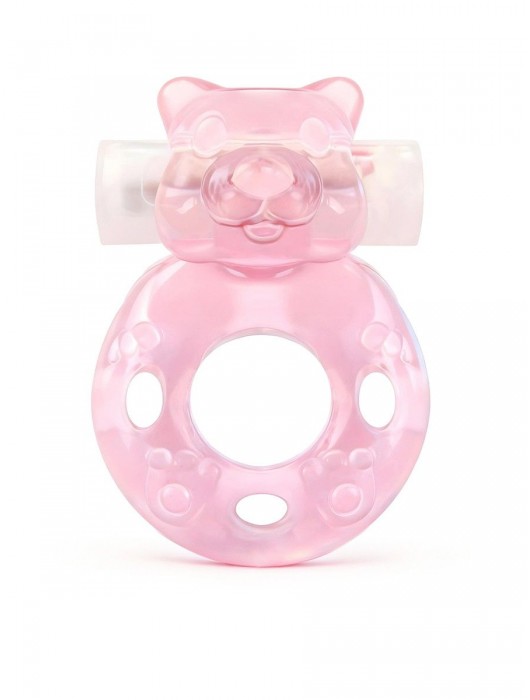Розовое эрекционное виброкольцо в форме мишки - 1137 - в Ростове-на-Дону купить с доставкой