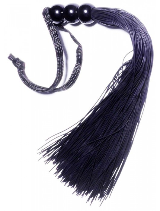 Черная силиконовая плетка - 25,4 см. - Boys of Toys - купить с доставкой в Ростове-на-Дону