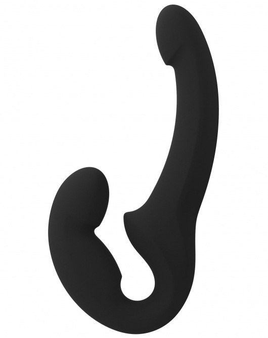 Черный безремневой страпон Share Lite - Fun Factory - купить с доставкой в Ростове-на-Дону