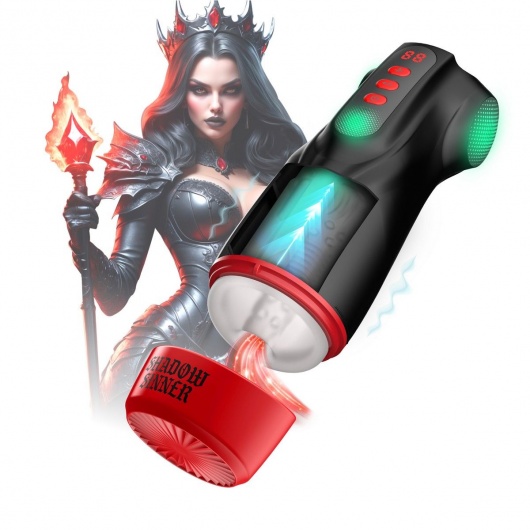 Интерактивный мастурбатор Raven с вакуумом, вибрацией и подсветкой - Shots Media BV - в Ростове-на-Дону купить с доставкой