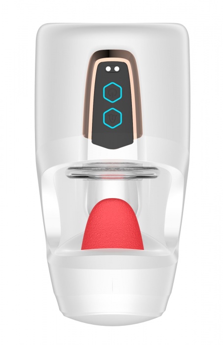 Белый мастурбатор с язычком и возвратно-поступательными движениями - Secwell - в Ростове-на-Дону купить с доставкой