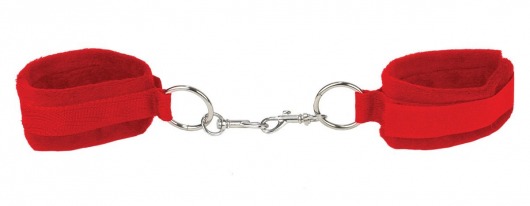 Красные наручники Velcro Cuffs Red - Shots Media BV - купить с доставкой в Ростове-на-Дону