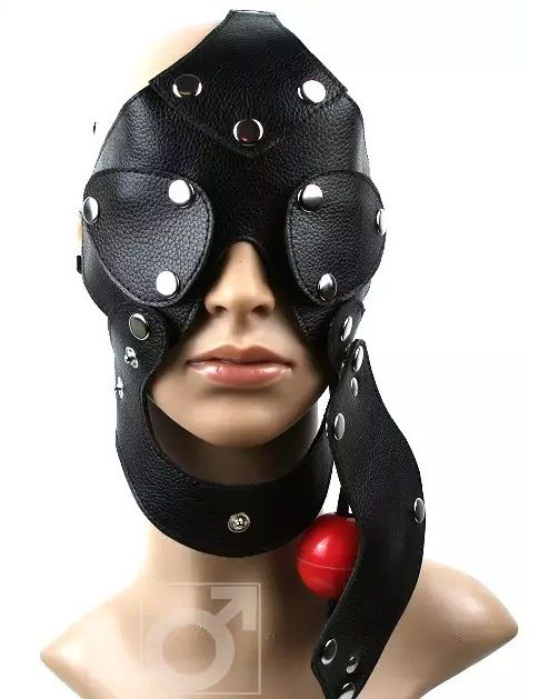 Разъёмная шлем-маска с кляпом - Подиум - купить с доставкой в Ростове-на-Дону