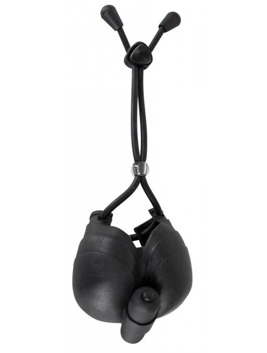 Чёрное эрекционное лассо с подхватом мошонки Bad Kitty - Orion - в Ростове-на-Дону купить с доставкой