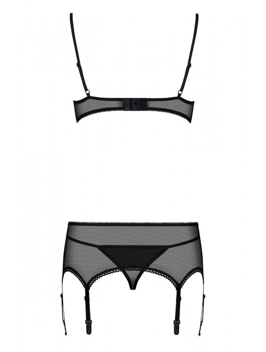 Комплект Musca с пикантными разрезами на лифе - Obsessive купить с доставкой