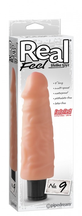 Реалистичный вибромассажер Real Feel Lifelike Toyz №9 - 19 см. - Pipedream