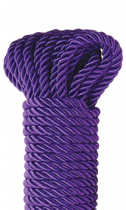 Фиолетовая веревка для фиксации Deluxe Silky Rope - 9,75 м. - Pipedream - купить с доставкой в Ростове-на-Дону