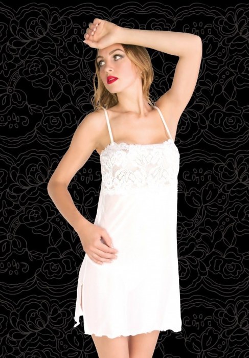 Комбинация Julia на тонких бретелях и с ажурным лифом - FlirtOn купить с доставкой