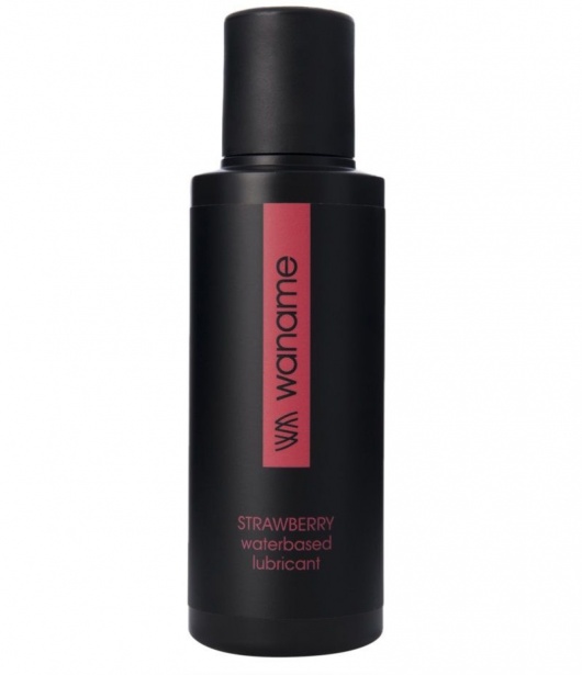 Лубрикант на водной основе с ароматом клубники - 100 мл. - WANAME - купить с доставкой в Ростове-на-Дону