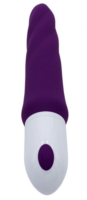 Фиолетовый гибкий рельефный вибратор Sparta - 23 см. - RestArt