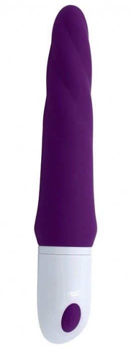 Фиолетовый гибкий рельефный вибратор Sparta - 23 см. - RestArt