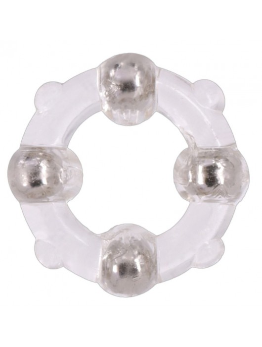 Эрекционное кольцо Stud Ring с бусинами - Seven Creations - в Ростове-на-Дону купить с доставкой