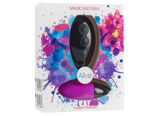 Фиолетовое виброяйцо Magic egg с пультом управления - Adrien Lastic