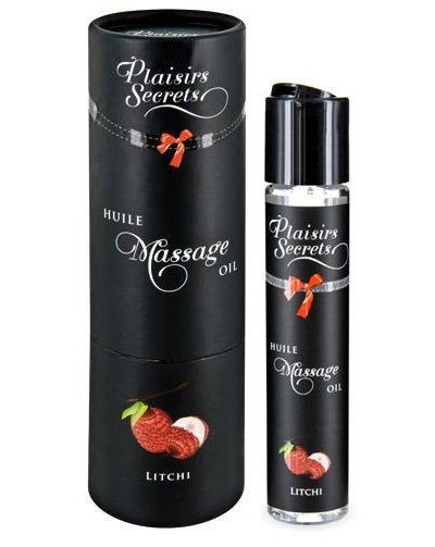 Массажное масло с ароматом личи Huile de Massage Gourmande Litchi - 59 мл. - Plaisir Secret - купить с доставкой в Ростове-на-Дону