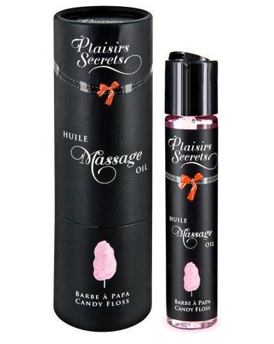 Массажное масло с ароматом сладкой ваты Huile de Massage Gourmande Barbe à Papa - 59 мл. - Plaisir Secret - купить с доставкой в Ростове-на-Дону