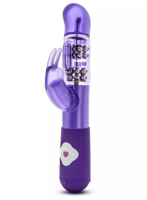 Фиолетовый вибратор с клиторальной стимуляцией G Rabbit - 26 см. - Blush Novelties
