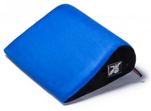 Синяя малая замшевая подушка для любви Liberator Retail Jaz - Liberator - купить с доставкой в Ростове-на-Дону