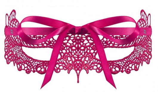 Чёрная ажурная маска на глаза - Obsessive купить с доставкой