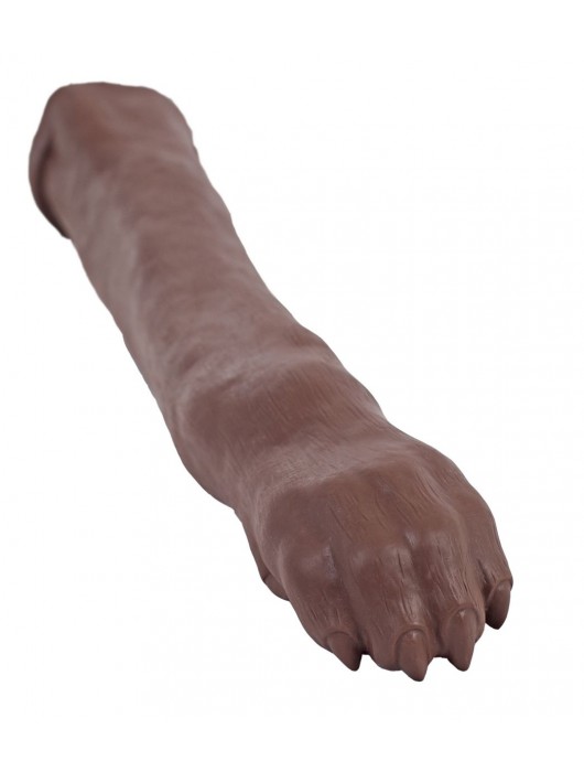 Коричневый стимулятор  Мистер Фокс  в виде лисьей лапы - 40 см. - Erasexa - купить с доставкой в Ростове-на-Дону