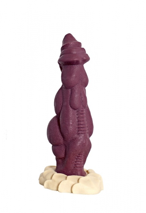 Бордовый фаллоимитатор  Дракон  - 22 см. - Erasexa - купить с доставкой в Ростове-на-Дону