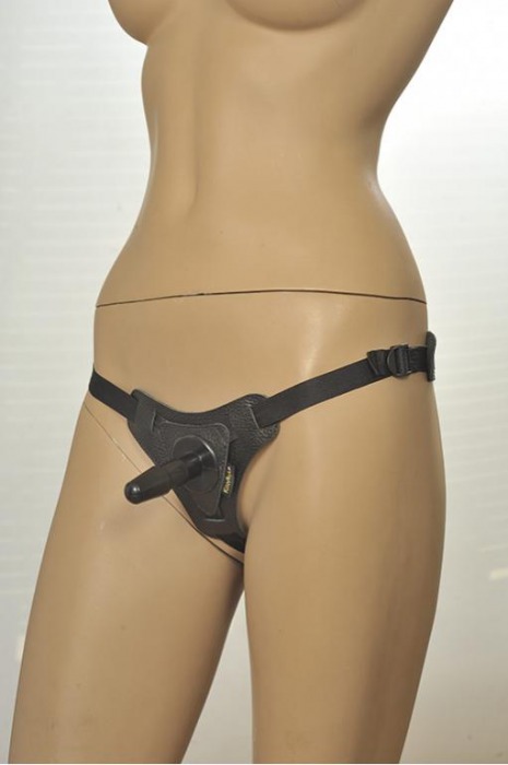 Кожаные трусики с плугом Kanikule Leather Strap-on Harness Anatomic Thong - Kanikule - купить с доставкой в Ростове-на-Дону