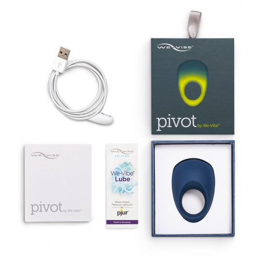 Синее эрекционное виброкольцо We-vibe Pivot - We-vibe - в Ростове-на-Дону купить с доставкой