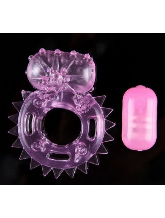 Розовое виброкольцо  Морская звезда - White Label - в Ростове-на-Дону купить с доставкой