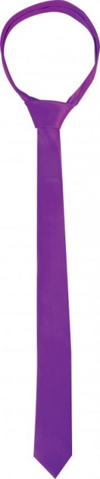 Фиолетовая лента-галстук для бандажа Tie Me Up - Shots Media BV - купить с доставкой в Ростове-на-Дону