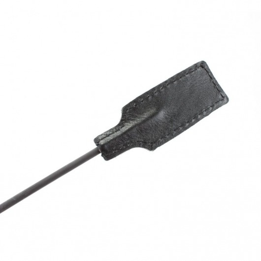 Чёрный профессиональный стек с золотистой рукоятью - 73 см. - БДСМ Арсенал - купить с доставкой в Ростове-на-Дону