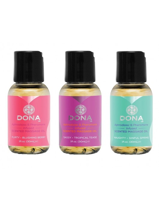 Подарочный набор массажных масел DONA Let me touch you - System JO - купить с доставкой в Ростове-на-Дону