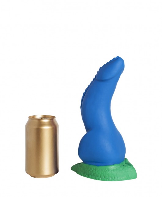 Синий фаллоимитатор  Дракон Эглан Medium  - 24 см. - Erasexa - купить с доставкой в Ростове-на-Дону