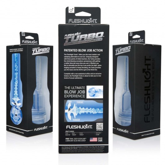 Мастурбатор Fleshlight Turbo - Trust Blue Ice - Fleshlight - в Ростове-на-Дону купить с доставкой